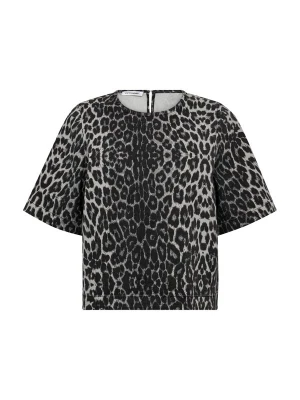 Obrázek produktu co'couture Tričko 'Leo' čokoládová / šedá / černá