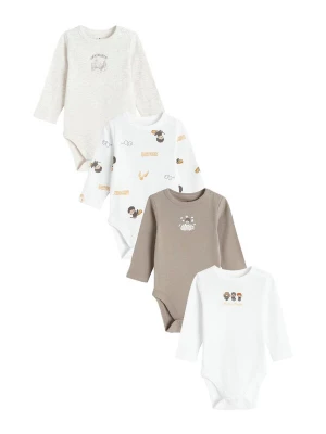 Obrázek produktu Cool Club Dupačky / body béžový melír / hnědá / offwhite