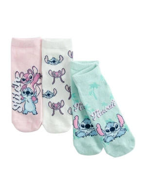 Obrázek produktu Cool Club Ponožky 'LILO&STITCH' modrá / růžová / bílá