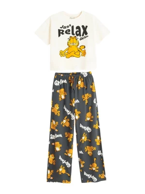 Obrázek produktu Cool Club Pyžamo 'GARFIELD' světle béžová / tmavě šedá / oranžová