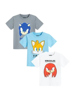 Obrázek produktu Cool Club Tričko 'SONIC' kouřově modrá / azurová / bílá