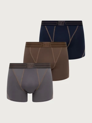 Obrázek produktu CR7 Cristiano Ronaldo přiléhavé boxerky pánské 3-pack hnědá