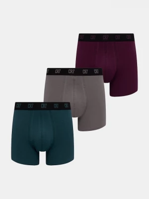 Obrázek produktu CR7 Cristiano Ronaldo přiléhavé boxerky pánské bavlněné s elastanem 3-pack zelená