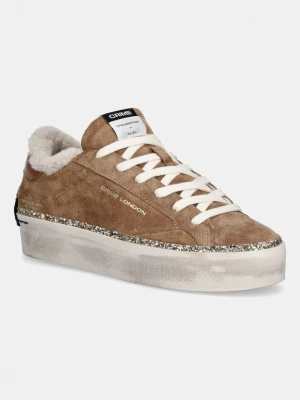 Obrázek produktu Crime London DISTRESSED PLATFORM sneakers boty dámské semišové hnědá