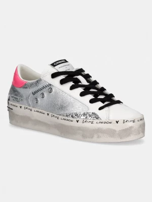 Obrázek produktu Crime London Kožené tenisky DISTRESSED PLATFORM stříbrná