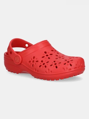 Obrázek produktu Crocs Pantofle Crocs CLASSIC FLORAL CUT OUT CLOG KIDS červená
