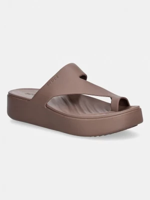Obrázek produktu Crocs pantofle dámské Getaway Platform Toe Loop hnědá