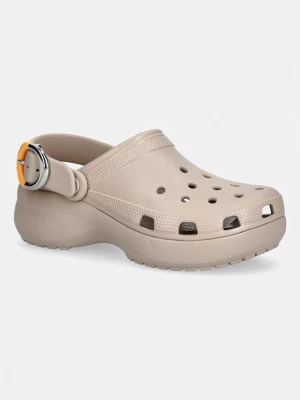 Obrázek produktu Crocs pantofle na platformě dámské Classic Platform Buckle Clog béžová