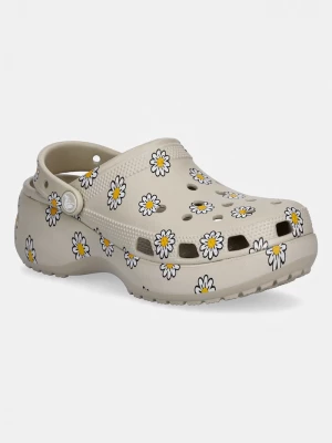 Obrázek produktu Crocs pantofle na platformě dámské Classic Platform Floral Clog béžová