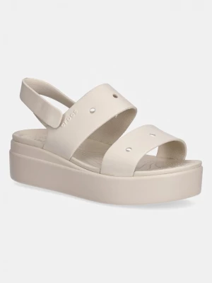 Obrázek produktu Crocs sandály na klínk dámské Brooklyn 4U béžová