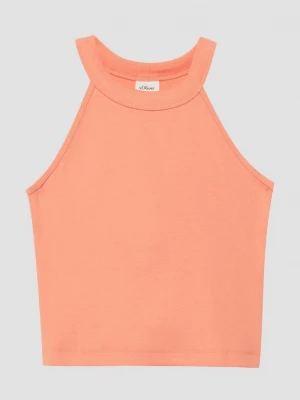 Obrázek produktu Crop top s žebrovanou strukturou s.Oliver oranžová