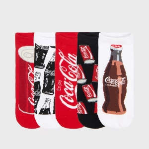 Obrázek produktu Cropp - 5 pack ponožky Coca-Cola - červená