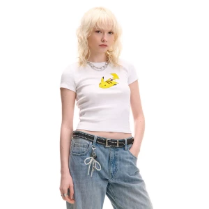 Obrázek produktu Cropp - Bílá tričko s potiskem Pokémon Pikachu - bílá