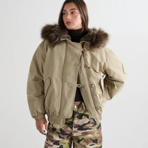 Obrázek produktu Cropp - Bunda bomber s kapucí - béžová