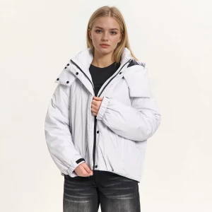 Obrázek produktu Cropp - Bunda bomber s kapucí - světle šedá