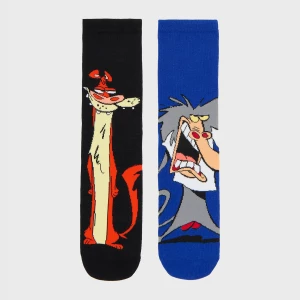 Obrázek produktu Cropp - Dvojbalení ponožek s potiskem I Am Weasel - modrá