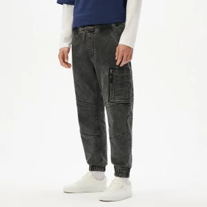 Obrázek produktu Cropp - Džínové kalhoty joggers se sepraným efektem - šedá