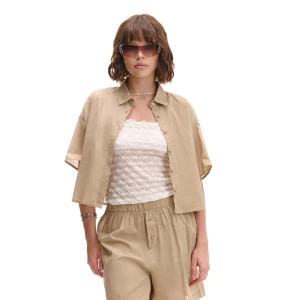 Obrázek produktu Cropp - Jednobarevná košile oversize - béžová