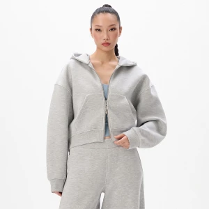 Obrázek produktu Cropp - Mikina na zip s kapucí - světle šedá