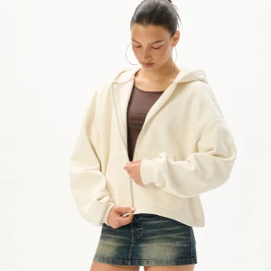 Obrázek produktu Cropp - Mikina na zip s kapucí - tělová
