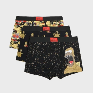 Obrázek produktu Cropp - Sada 3 kusů boxerek s potiskem Homer The Simpsons - olivová