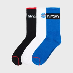 Obrázek produktu Cropp - Sada 3 párů dlouhých ponožek NASA - modrá