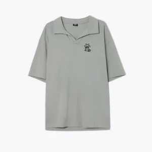 Obrázek produktu Cropp - Tričko polo s výšivkou - středně šedá