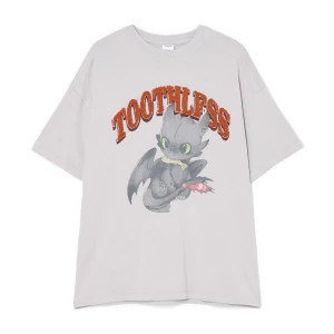 Obrázek produktu Cropp - Tričko s aplikací Toothless How to Train Your Dragon - světle šedá