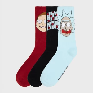 Obrázek produktu Cropp - Trojbalení ponožek s potiskem Rick and Morty - světle modrá