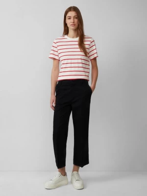 Obrázek produktu Culottes s vysokým pasem z elastické bavlny s lisovanými záhyby s.Oliver černá