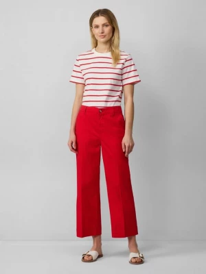 Obrázek produktu Culottes s vysokým pasem z elastické bavlny s lisovanými záhyby s.Oliver červená