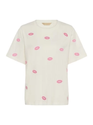 Obrázek produktu CULTURE Tričko 'CUKissy' pink / barva bílé vlny