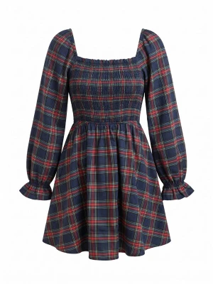 Obrázek produktu Cupshe Šaty 'Plaid' modrá
