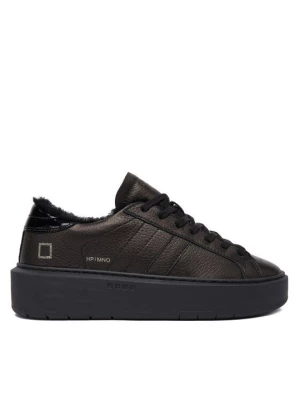 Obrázek produktu D.A.T.E. Sneakersy Hill Low Fur Platform W431-HPF-MN Černá