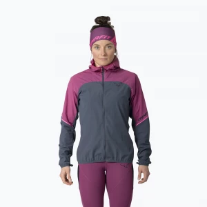 Obrázek produktu Dámská běžecká bunda DYNAFIT Alpine Wind magenta šedá