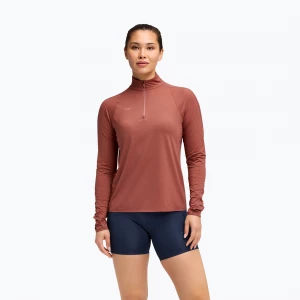 Obrázek produktu Dámská běžecká mikina HOKA GlideTech Quarter Zip rouge Červená