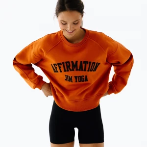 Obrázek produktu Dámská fleecová mikina JoyInMe Classic Pullover pumpkin spice oranžová