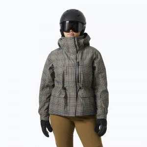 Obrázek produktu Dámská lyžařská bunda Helly Hansen Nora Insulated 2.0 pebble broxburn plaid aop šedá