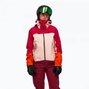 Obrázek produktu Dámská lyžařská bunda Peak Performance Visilight GTX C-Knit 3L tech burgundy / peach fuzz