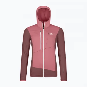 Obrázek produktu Dámská mikina ORTOVOX Fleece Grid Hoody mountain rose Růžová