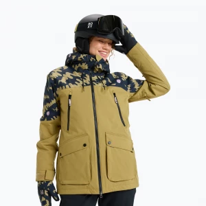 Obrázek produktu Dámská snowboardová bunda ROXY Stated fennel seed / big flower Zelená