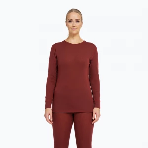 Obrázek produktu Dámská termo mikina Dovre Wool burgundy vínová