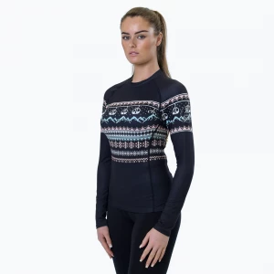 Obrázek produktu Dámská termoakční mikina Surfanic Cozy Limited Edition Crew Neck black fairisle