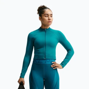 Obrázek produktu Dámská tréninková mikina Nike Pro Seamless Full Zip Top bright spruce Modrá