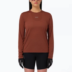 Obrázek produktu Dámské běžecké Longsleeve Salomon Shakeout Core LS Tee burnt umber Hnědá
