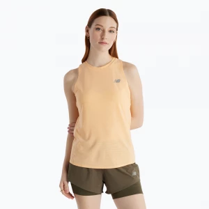 Obrázek produktu Dámské běžecké tílko New Balance Jacquard Slim Tank peach blossom oranžová