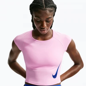 Obrázek produktu Dámské běžecké tričko Nike Tempo Swoosh Run Dri-Fit pink rise / pink rise / old royal