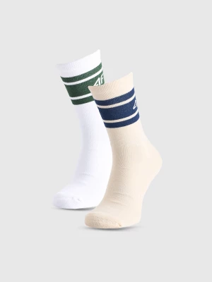 Obrázek produktu Dámské casual ponožky nad kotník (2-pack) - multicolor 4F