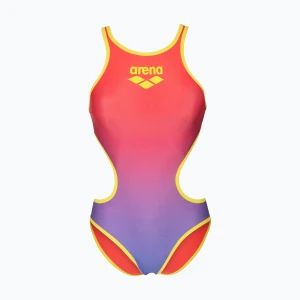 Obrázek produktu Dámské jednodílné plavky arena One Shaded Print Tech One Back bright coral royal multi / soft green Růžová