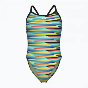 Obrázek produktu Dámské jednodílné plavky arena Racing Stripe Xcriss Cross black multi / black
